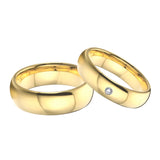 Classic Tungsten Carbide Wedding Rings Set 4/6/8/10mm