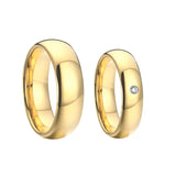 Classic Tungsten Carbide Wedding Rings Set 4/6/8/10mm