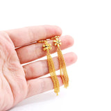 14K Tassel Drop Earrings for Women Wedding Engagement Jewelry