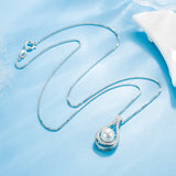 14K Rose Necklace Pearl Pendant for Women