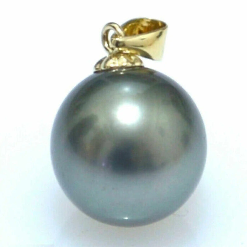 16mm Round Shell Pearl 14k Necklace Choker Stainless Steel Gift