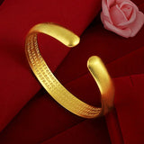 24k Yellow Plated Women's Bracelet - Wedding Fine Jewelry