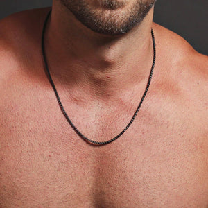 2MM Box Chain Necklace Men Titanium Steel Chain Necklace For Men Jewelry Gift