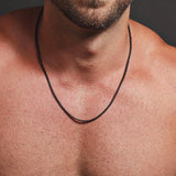2MM Box Chain Necklace Men Titanium Steel Chain Necklace For Men Jewelry Gift