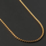 2MM Box Chain Necklace Men Titanium Steel Chain Necklace For Men Jewelry Gift