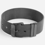 Stainless Steel Belt Link Chain Bracelet Bangle Adjustable Size 15-19.5cm