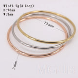 Classic 3color 3 piece bracelet Couple jewelry