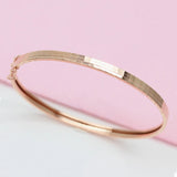 Purple Plated 14K Rose Glossy Bracelet for Women Glamour Party Jewelry