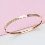 Classic 585 Purple Plated 14K Rose Glossy Bracelet for Women Glamour Party