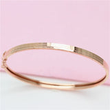 Purple Plated 14K Rose Glossy Bracelet for Women Glamour Party