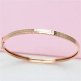 Purple Plated 14K Rose Glossy Bracelet for Women Glamour Party