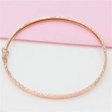 Purple Plated 14K Rose Glossy Bracelet for Women Glamour Party