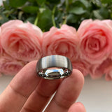 Classic 6mm 8mm Tungsten Ring Wedding Brushed Engagement Rings