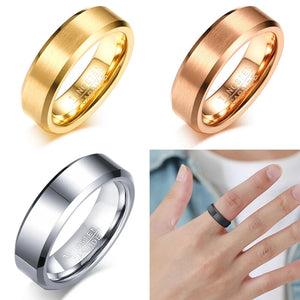 6mm Custom Engraving Tungsten Ring for Wedding