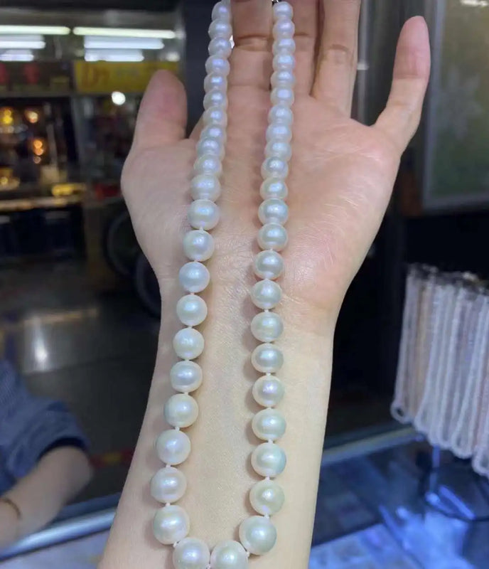 Natural South Sea Pearl Necklace 9-10mm 18 Inch