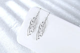 925 Silver Drop Earrings Women Tassel Multi-layer Twisted Wave Earrings