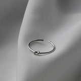 925 Silver Plated Interlocking Open Ring for Women