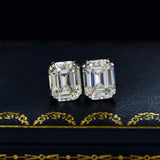 925 Silver Moissanite Diamond Stud Earrings Wedding Engagement Jewelry