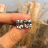 925 Silver Moissanite Diamond Stud Earrings Wedding Engagement Jewelry