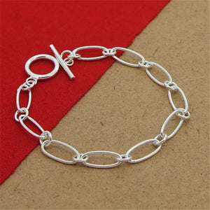 925 Silver Bracelet Grape Beads 8 Inch Prayer Beads Women Party Jewelry Gift