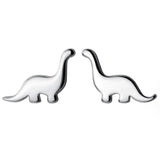 925 Silver Dino Stud Earrings for Women Girls - Small & Unique Gift