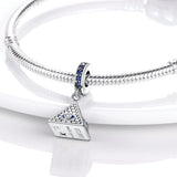 925 Silver Egypt Pyramid Queen Charm Beads for Bracelet DIY Jewelry Gift