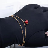 925 Sterling Silver Natural Stone Skirt Bracelet for Women
