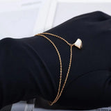 925 Sterling Silver Natural Stone Skirt Bracelet for Women