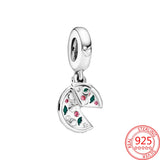 925 Silver Pav Clip Graduation Cap Charm for Bracelet