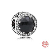 925 Silver Clear Charm Bead for Bracelet DIY Jewelry