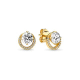 925 Sterling Silver Crown Hearts Butterfly Earrings