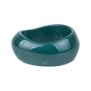 Geometric Resin Bracelets for Women Wide Cuff Bangle