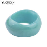 Geometric Resin Bracelets for Women Wide Cuff Bangle