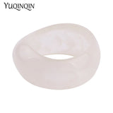 Geometric Resin Bracelets for Women Wide Cuff Bangle