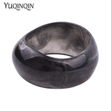 Geometric Resin Bracelets for Women Wide Cuff Bangle
