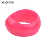 Geometric Resin Bracelets for Women Wide Cuff Bangle