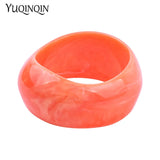 Geometric Resin Bracelets for Women Wide Cuff Bangle