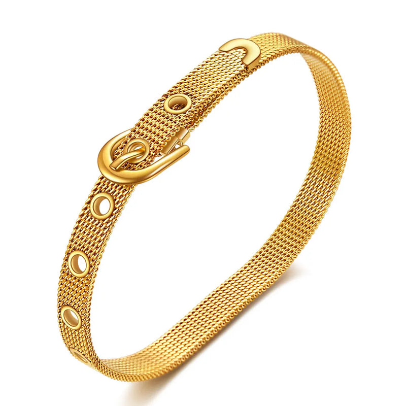 Adjustable Stainless Steel Bracelet for Women