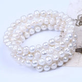 Adjustable potato pearl bracelet Open Bracelet Women Party Bangles