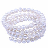 Adjustable potato pearl bracelet Open Bracelet Women Party Bangles