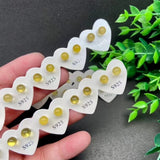 Amber Ball Stud Earrings 925 Silver Gemstone Party Jewelry