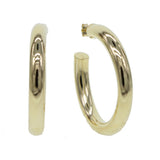 Large Silver Hollow Hoop Earrings 925 Sterling S