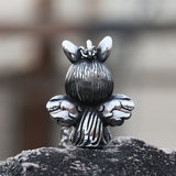 Angel Pendant Necklace Seraphim Pray Pendant Long Chain Neck