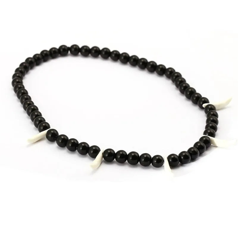 Inuyasha Spirit Rosary Beaded Necklace Bangle Logo Pendant Jewelry