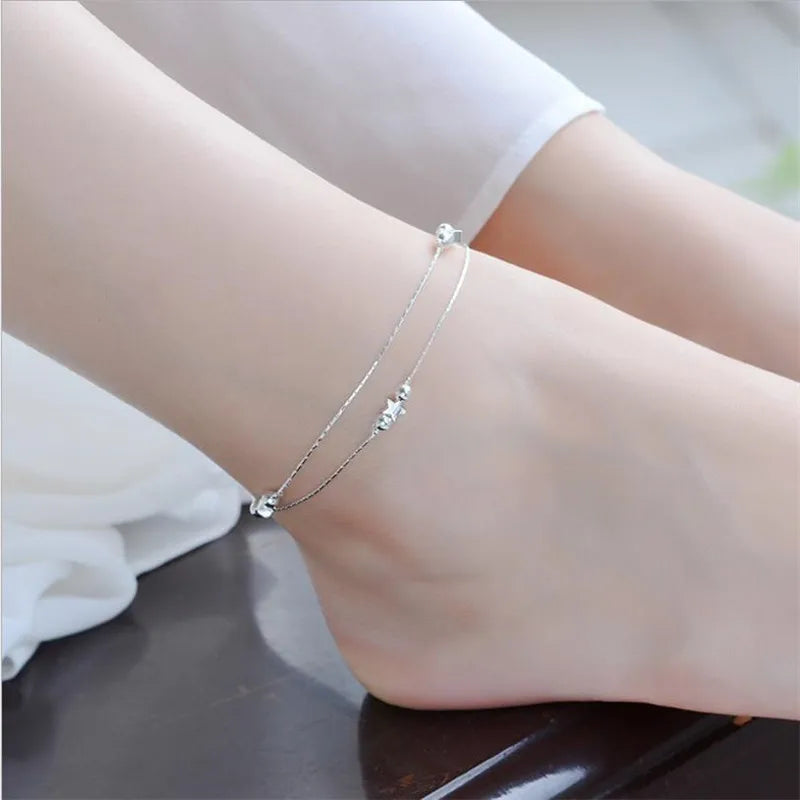 925 Sterling Silver Anklet for Girls