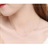 925 Sterling Silver Necklace For Women O-Chain Pendant