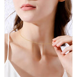 925 Sterling Silver Necklace For Women O-Chain Pendant