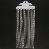 Classic Silver Rose Chain Necklace Lobster Clasp