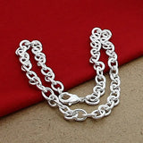 925 Silver Thick Lobster Clasp Men Necklace Chain Link