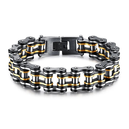 Classic Bicycle Chain Bracelet Stainless Steel Bangles